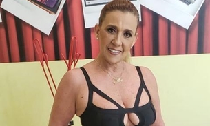 Rita Cadillac revira o baú e mostra foto sexy aos 20 anos