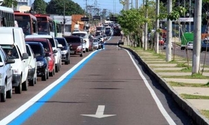 Prefeito libera circulação de carros particulares na faixa azul em Manaus