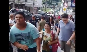 Suspeita de arrastão no Centro tem correria e confusão em Manaus