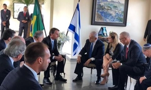 Em encontro com Bolsonaro, Netanyahu chama Brasil de 'terra da promessa'