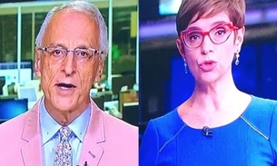 Jornal da Globo tem âncora e correspondente usando rosa e azul e internautas percebem 'indireta'