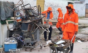 Mutirão inicia limpeza de entulhos do Vale do Sinai 