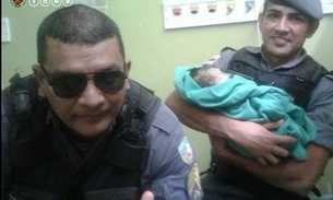 Em Manaus, mulher tem bebê dentro de viatura da PM 
