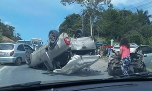 Vídeo mostra acidente grave na rodovia AM-010