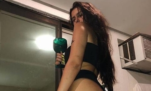 Homem aparece em foto sensual de ex-bbb Hana: ‘tomou uns tapinhas no bumbum’