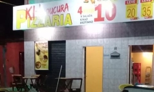 No dia do aniversário, adolescente é baleado na frente de pizzaria em Manaus