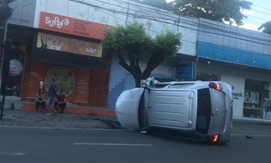 Dois acidentes marcam madrugada de imprudência em Manaus