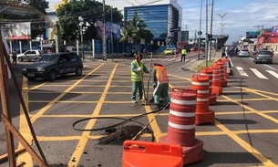 Prefeitura interdita trecho da avenida Constantino Nery alterando trânsito e rotas de ônibus