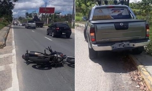 Em Manaus, motociclista fica ferido em colisão com carro na Avenida das Torres