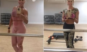 Angela Bismarchi mostra antes e depois após perder 12kg em um mês 