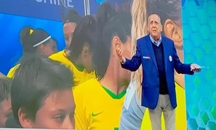 Internautas se irritam com Galvão na Copa Feminina: 'coloca a Fernanda Gentil!'