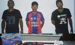 Trio é preso com armas e afirma que são para segurança de cacique em Manaus