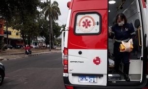 Acidente deixa homem ferido e paralisa trânsito em avenidas de Manaus