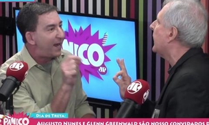 Glenn Greenwald é agredido pelo jornalista Augusto Nunes no programa Pânico