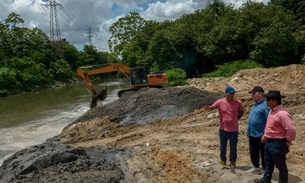 Em Manaus, dragagem preventiva do igarapé do Mindu está em fase de conclusão