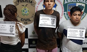 Dupla é presa e adolescente apreendida suspeitos de vender drogas em Manaus 