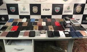 Mais de 70 celulares roubados são encontrados em hotel antigo de Manaus