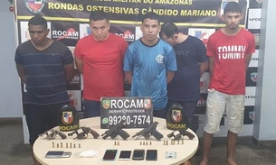 Homens armados são presos em festa regada a bebidas e drogas em Manaus