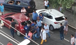 Mulher dá à luz dentro de carro em frente a hospital de Manaus 