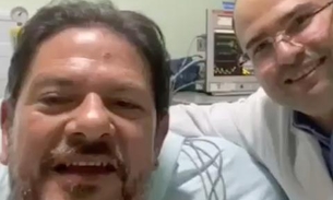Cid Gomes grava vídeo na UTI e diz que equipe médica salvou sua vida