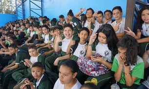 Em Manaus, estudantes participam do projeto ‘Oca vai à Escola'