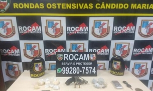 Homem é preso com arma e drogas em rua de Manaus 