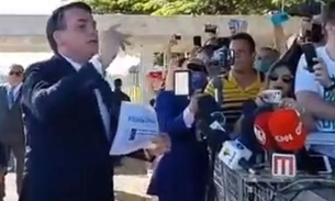 Bolsonaro ataca e xinga jornalistas no Palácio da Alvorada: ''Cala a boca. Imprensa canalha'