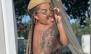 Ludmilla impressiona com bumbum empinado em close de fio dental