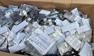 Mais de 500 cartelas de azitromicina são apreendidas pela Receita Federal, em Manaus 