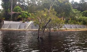 Fiscalização constata construção irregular às margens do lago do Tupé