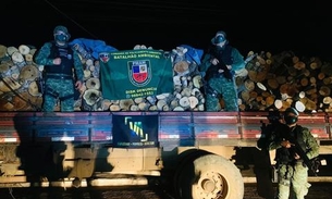 Batalhão Ambiental apreende caminhões que transportavam madeira ilegal no Amazonas 