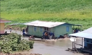 Doze famílias ficam desabrigadas após deslizamento em Anamã; vídeo