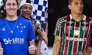 Cássio, reforço do Cruzeiro, e Thiago Silva, de volta ao Fluminense. Foto: Gustavo Aleixo/ Cruzeiro e Lucas Merçon/ Fluminense