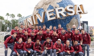 Durante folga, jogadores do São Paulo visitam parques da Universal, em Orlando. Foto: Igor Castro/ FC Series