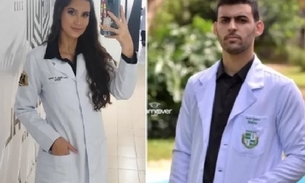 Médica Flavia Alves França, 27, estudante de medicina Lucas Queiroz Silva, 25 - Foto: Reprodução/Redes Sociais