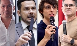 Candidatos Marcelo Ramos, Alberto Neto, Amom Mandel, David Almeida e Roberto Cidade - Foto: Reprodução