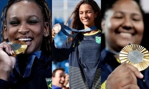 Rebeca Andrade, Rayssa Leal e Beatriz Souza - Foto: Comitê Olímpico Brasileiro 