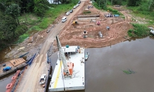 Ponte sobre os rios Autaz-Mirim e Curuçá, na BR-319 - Foto: DNIT