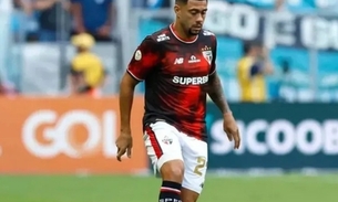 Wellington Rato vestiu a camisa do São Paulo em 2024. Rubens Chiri/ SPFC