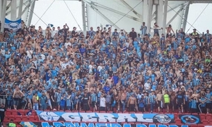 Torcida do Grêmio presente no Beira-Rio. Foto: Lucas Uebel/ Grêmio