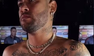 Neymar fez uma tatuagem em homenagem à filha Mavie