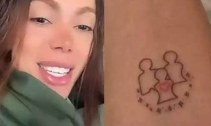 Anitta mostra tatuagem relacionado a constelação familiar - Imagens: Reprodução/Instagram