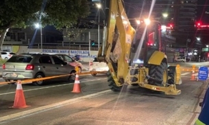 O término da obra está previsto para o dia 30 - Foto: Divulgação Águas de Manaus