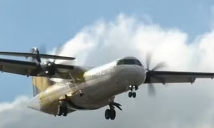 Aeronave do modelo ATR - Foto: TV Globo