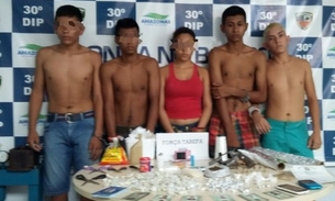 Quadrilha é presa com droga escondida em tronco de árvores