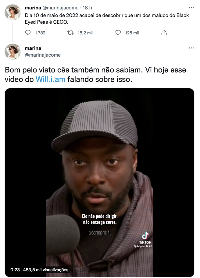 Nistagmo: entenda o que é a condição que afeta integrante do Black Eyed  Peas, Saúde