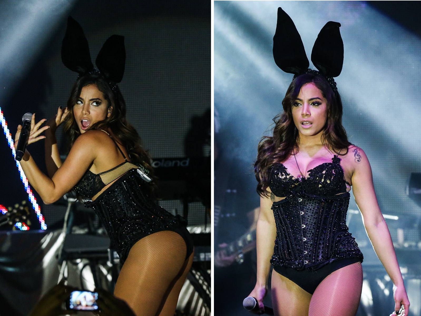 Anitta Sensualiza Durante Show Vestida De Coelhinha Sexy