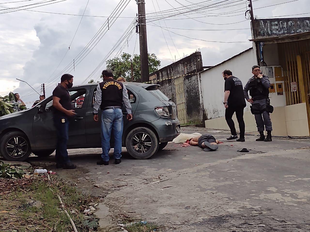 Vítima teve a cabeça 'estourada' - Foto: Caio Guarlotte/Portal do Holanda