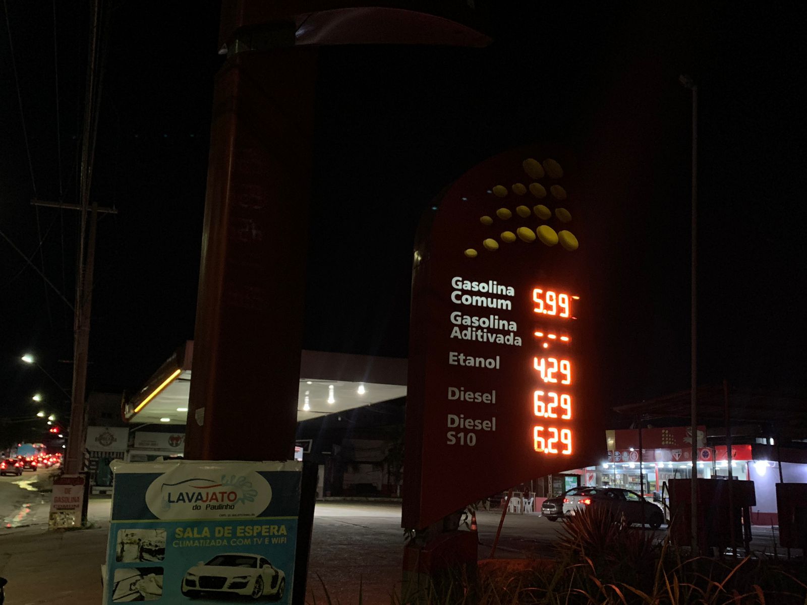 Posto na Avenida Timbiras com gasolina a R$5,99 / Foto: Caio Guarlotte / Portal do Holanda 