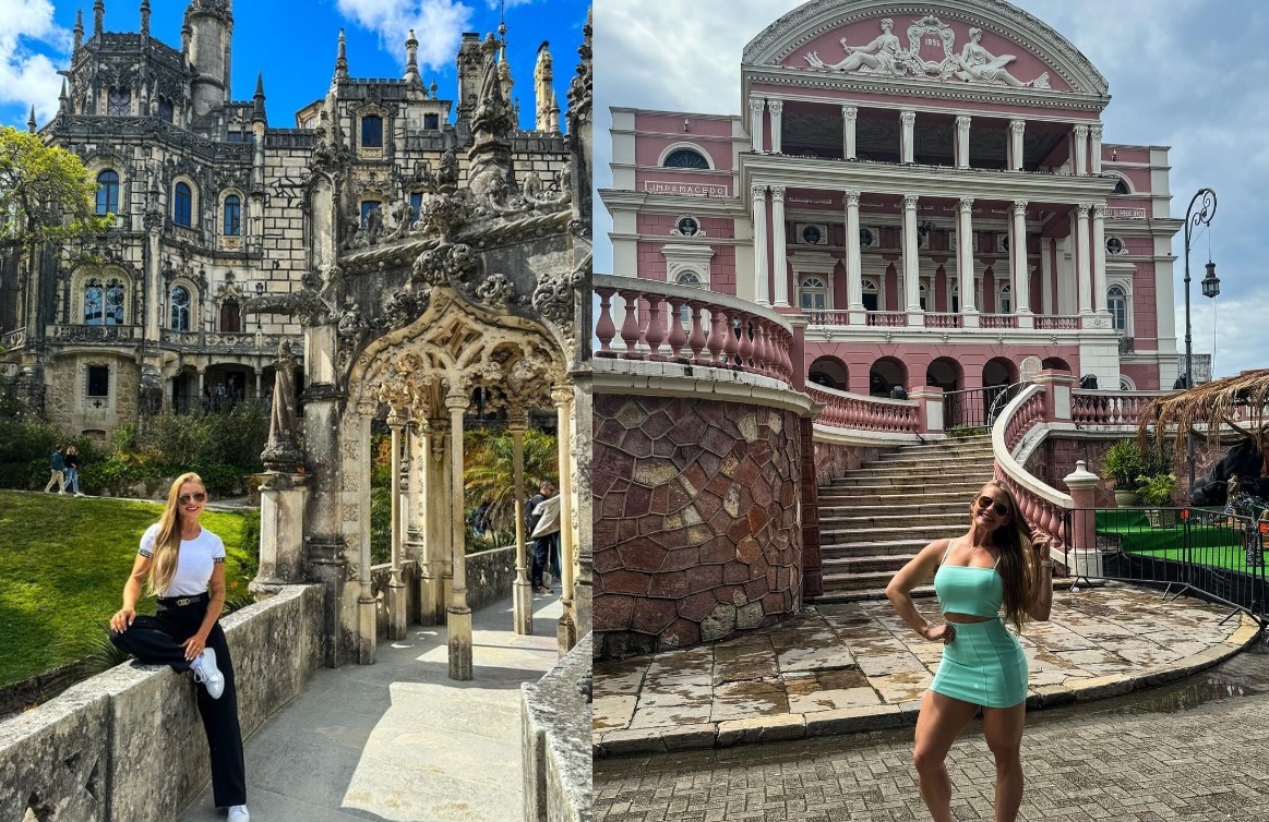 Em fotos no Instagram, influencer e fisiculturista mostrava rotina e viagens a destinos como Manaus, no Amazonas, e Sintra, em Portugal.